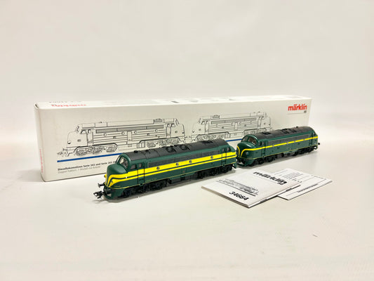 Märklin 34664 Digital + Sound Doppeltraktion Serie 202 + 203 SNCB Diesellok H0