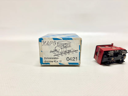 Hapo 0421 Bahnmeisterdraisine KLv12 DC H0