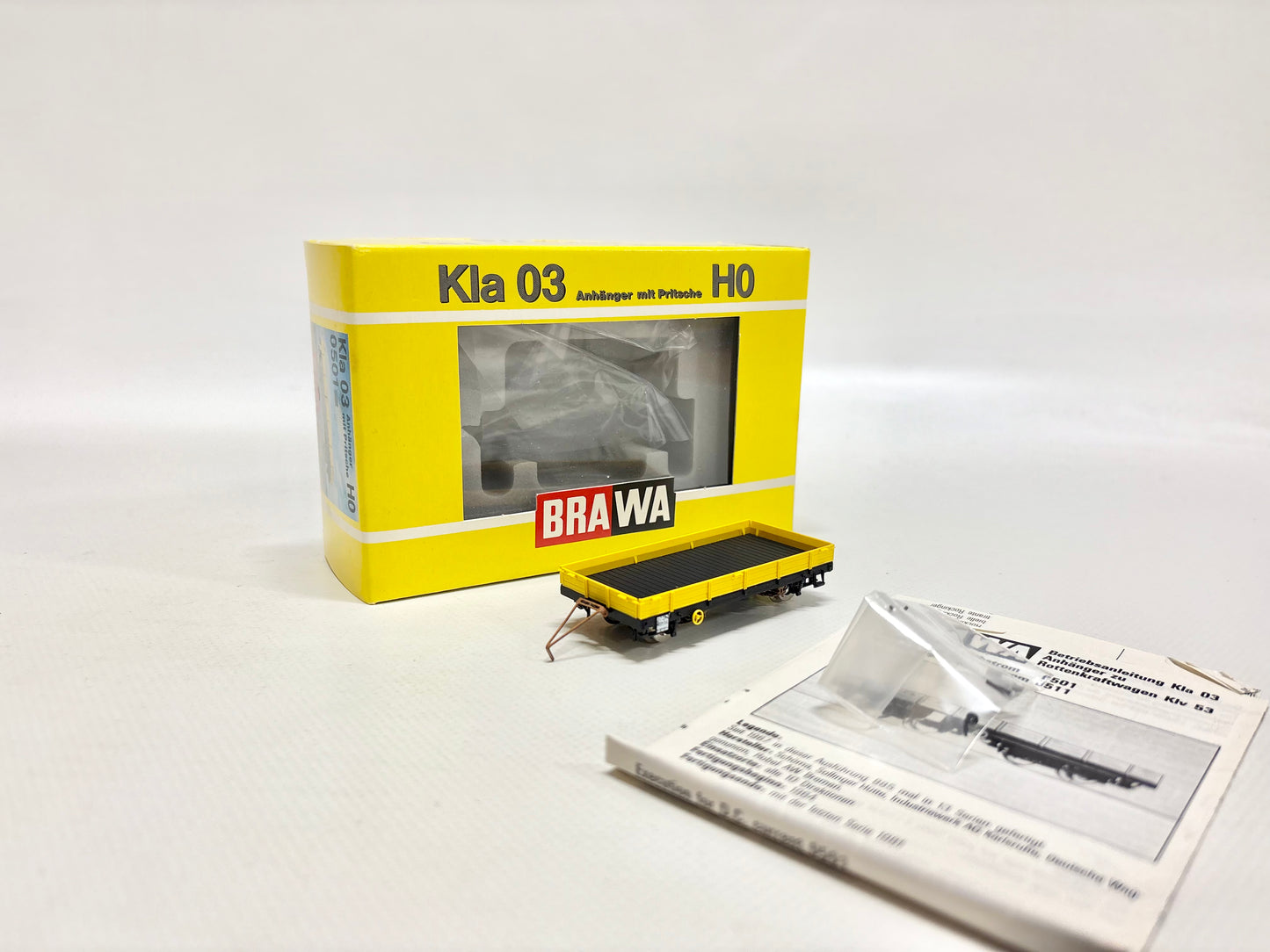 Brwa 0501 Anhänger Rottenkraftwagen Kla03 DB DC H0