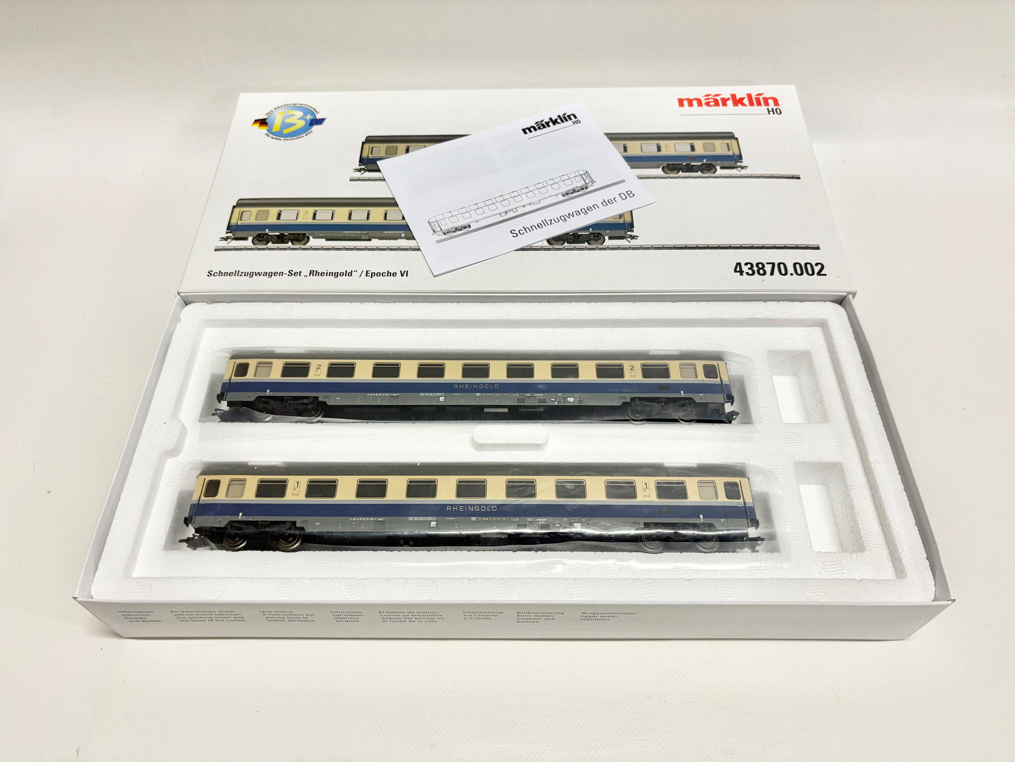 Märklin 43870.002 Wagen-Set Rheingold "Wilde 13" DB AC H0