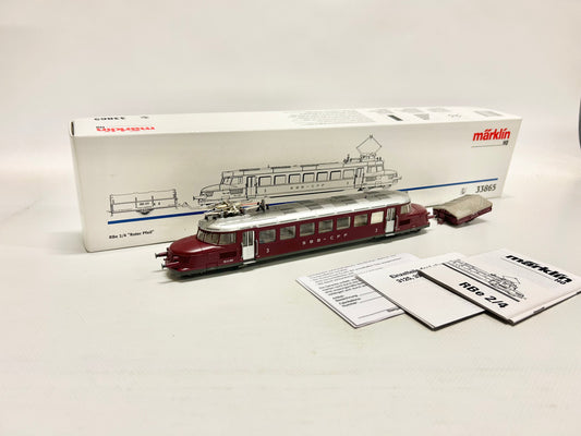 Märklin 33865 Digital RBe 2/4 Triebwagen "Roter Pfeil" mit Anhänger H0