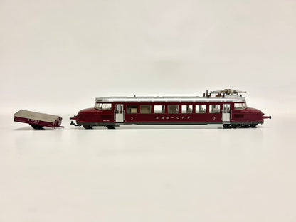 Märklin 33865 Digital RBe 2/4 Triebwagen "Roter Pfeil" mit Anhänger H0