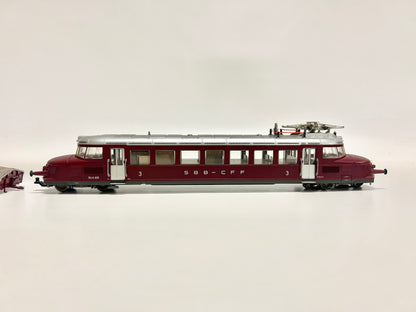 Märklin 33865 Digital RBe 2/4 Triebwagen "Roter Pfeil" mit Anhänger H0