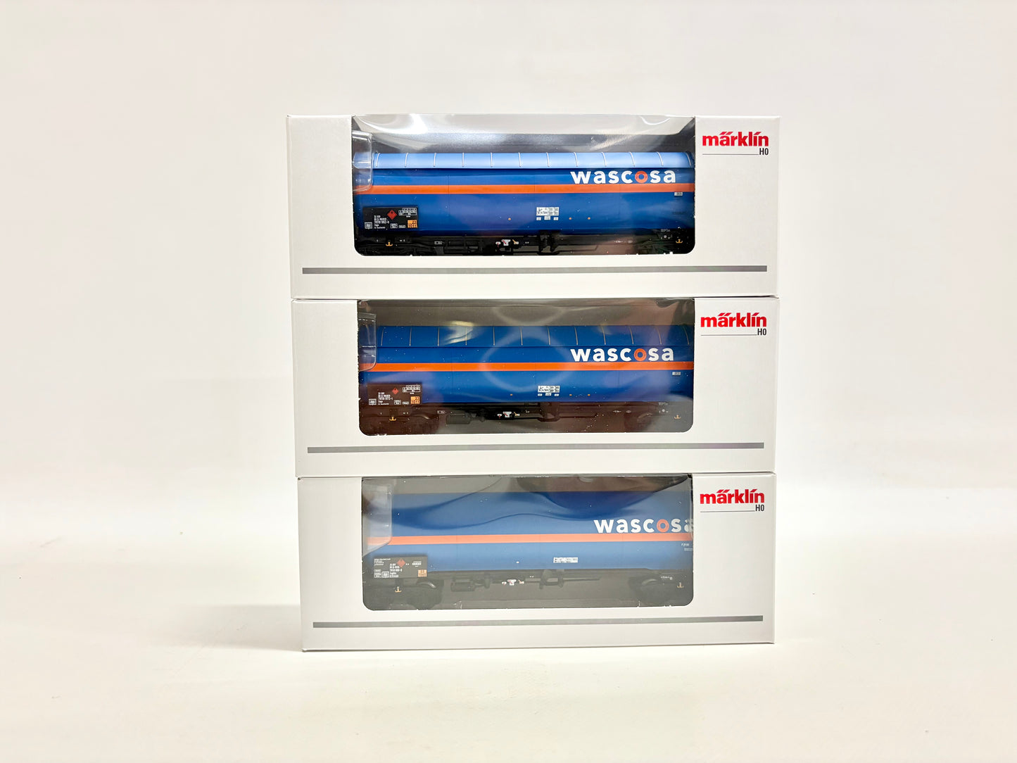 Märklin 48488 Wagen-Set Druckgas-Kesselwagen Wascosa AC H0