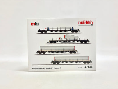 Märklin 47134 Wagen-Set Rungenwagen "Windkraft" DB AC H0