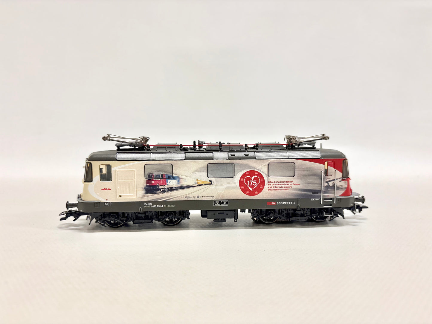 Märklin 37875 Mfx+ Digital & Sound E-Lok Re 420 "175 Jahre Schweizer Bahnen" SBB AC H0