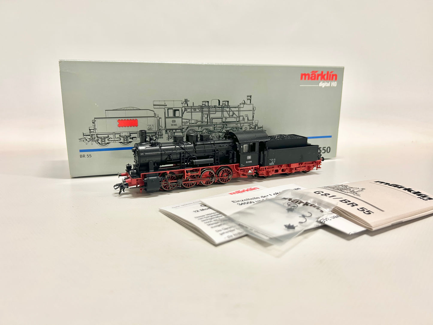 Märklin 37550 Digital Br 55 Dampflok DB H0