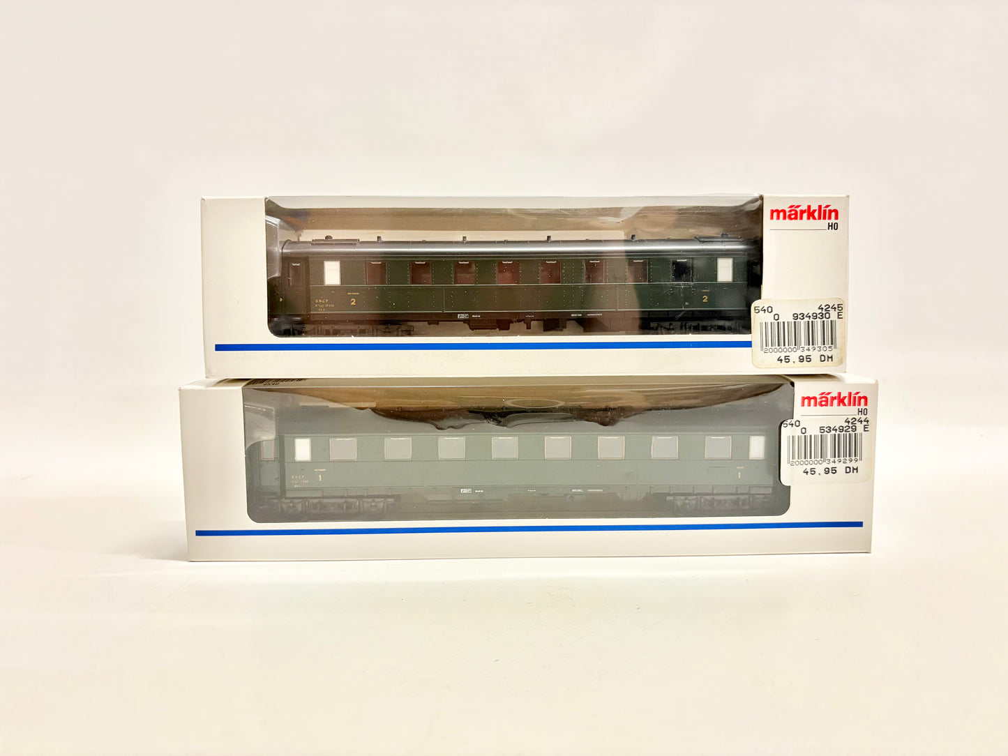 Märklin 4244 4245 Wagen-Set Schnellzugwagen SNCF AC H0