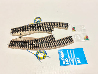 Märklin 5140 M-Gleise Bogenweichenpaar AC H0