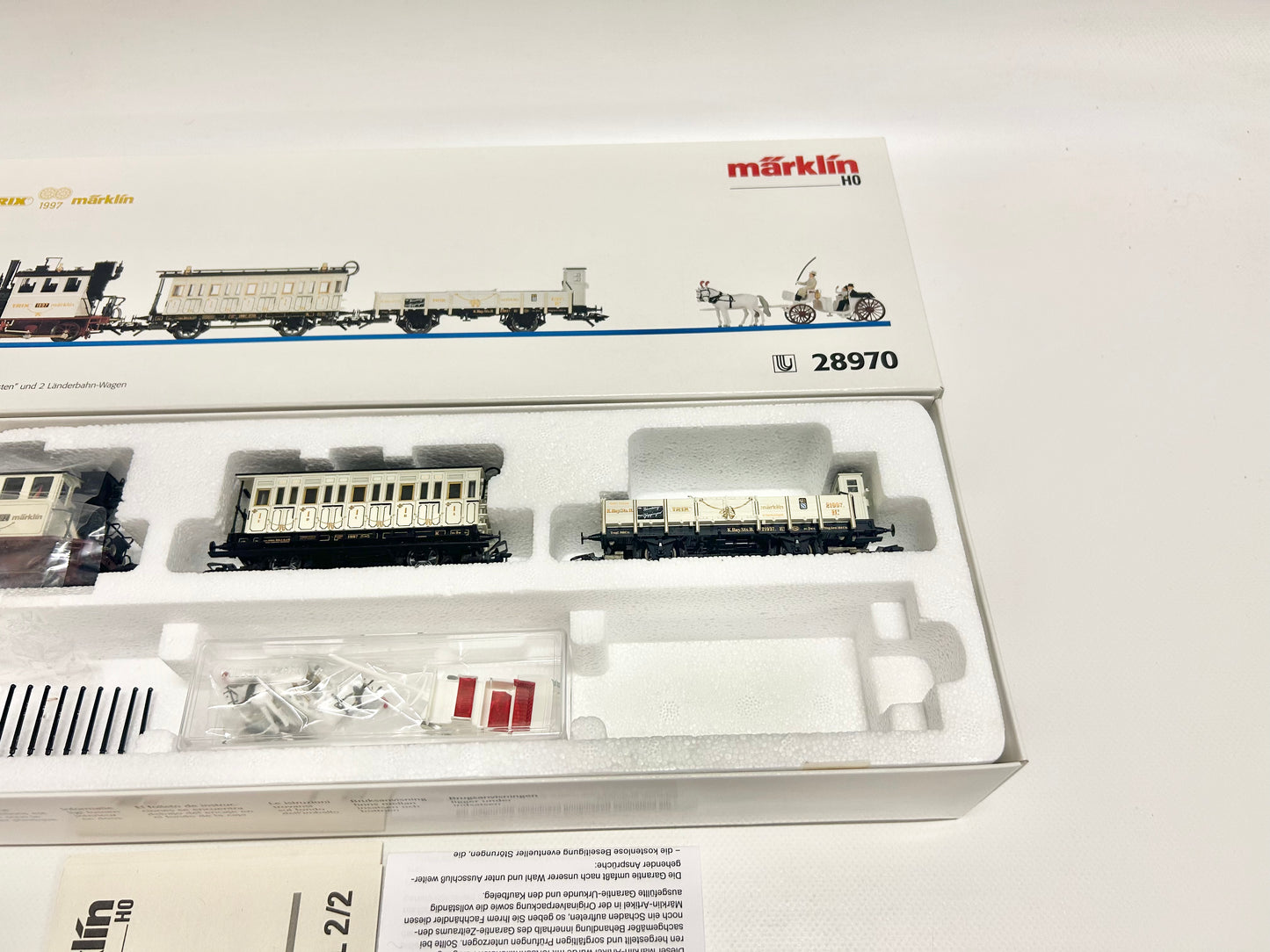 Märklin 28970 Digital Hochzeitszug Märklin & Trix mit Dampflok Glaskasten H0