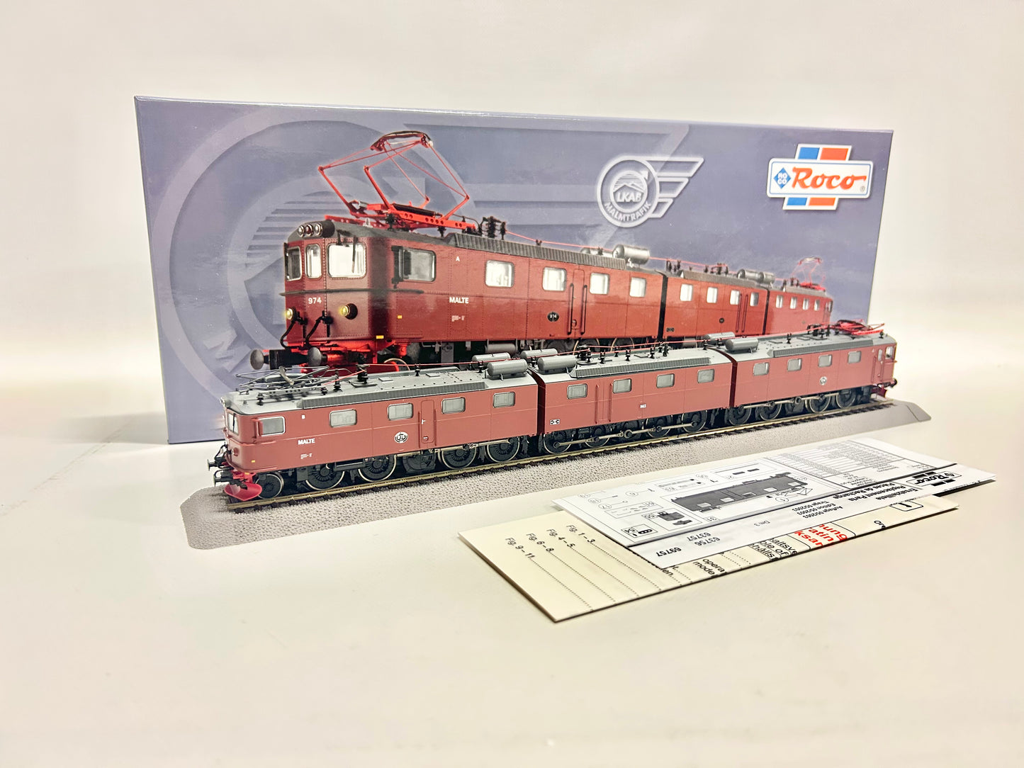 Roco 63756 DSS Schwedische E-Lok Br 976 dreiteilig DC H0