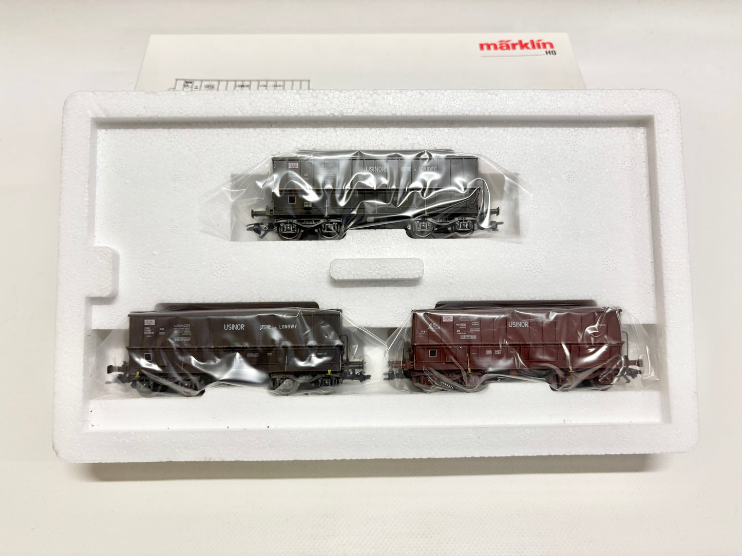 Märklin 48443 Wagen-Set Erzwagen "USINOR" SNCB AC H0