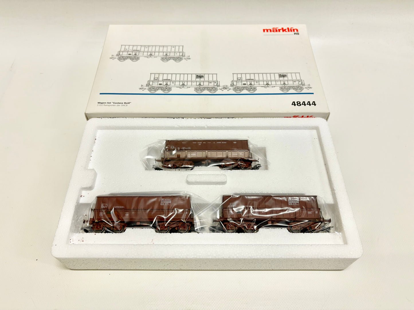 Märklin 48444 Wagen-Set Erzwagen "Gustave Boel" SNCB AC H0