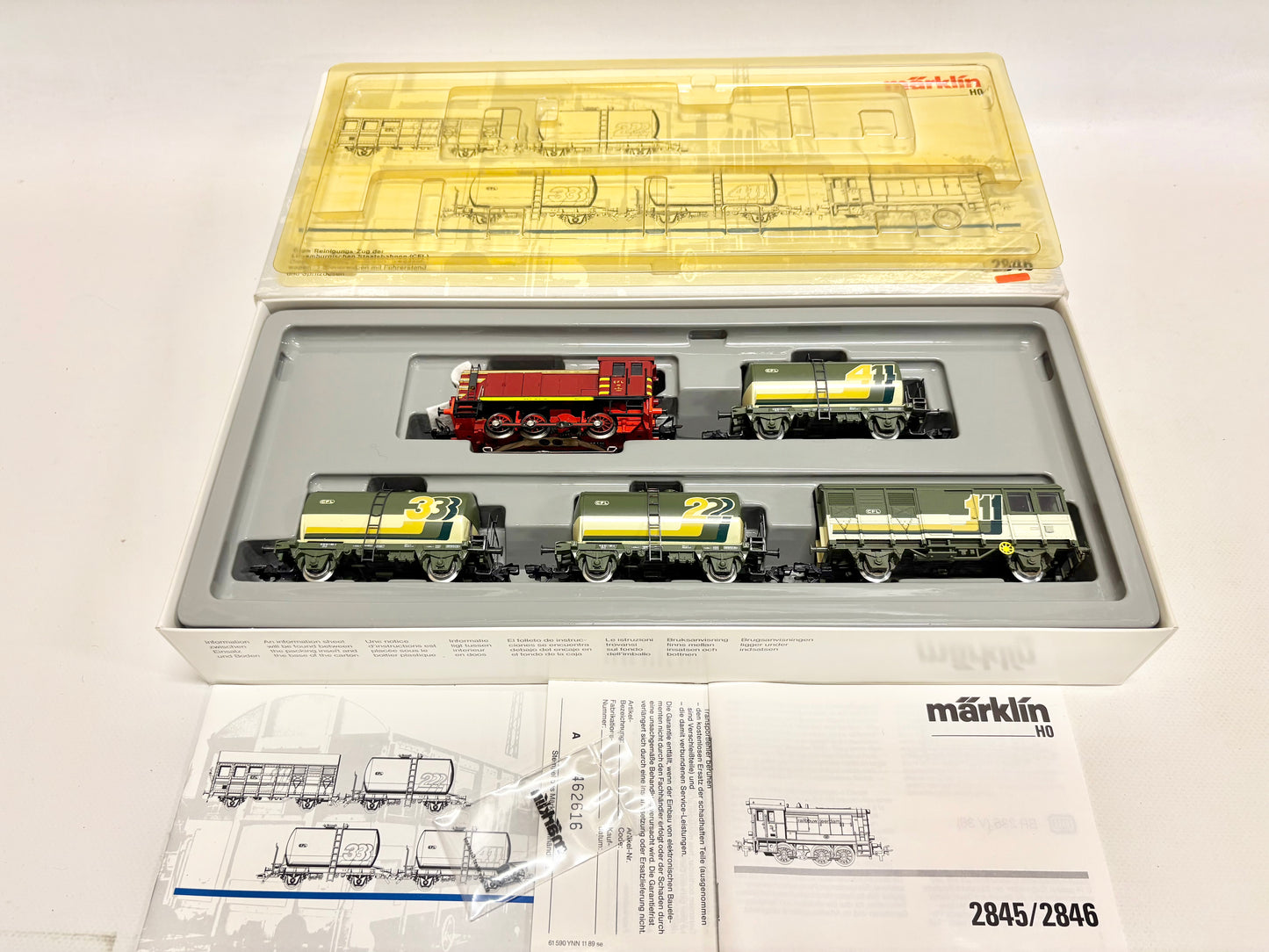 Märklin 2846 Zugpackung Gleisreinigungszug CFL AC H0
