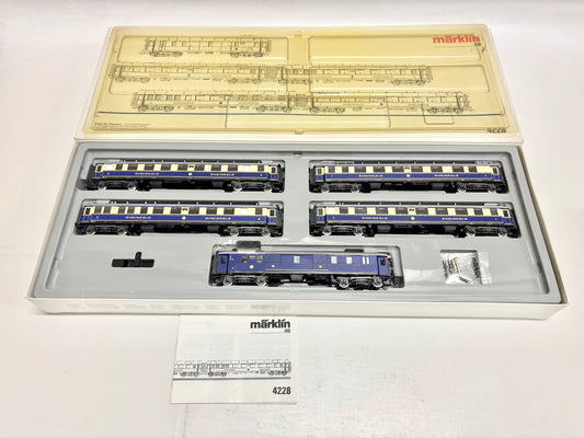 Märklin 4228 Wagen-Set Rheingold Schnellzug Personenwagen DRG AC H0
