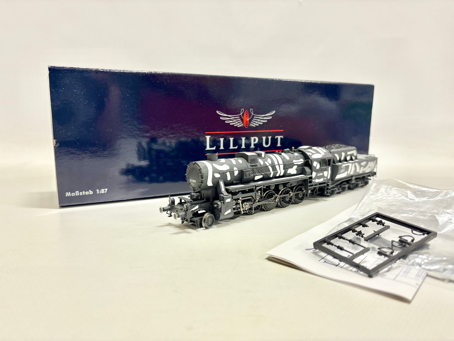 Liliput L105213 DSS Dampflok Br 52 3502 Tarnfarbe DR DC H0
