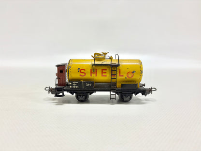 Märklin 314 Shell-Kesselwagen Guss-Güterwagen DB AC H0