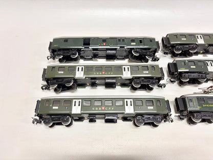 Märklin 348/1 6x Leichtstahl Schnellzugwagen 1950er Jahre SBB AC H0