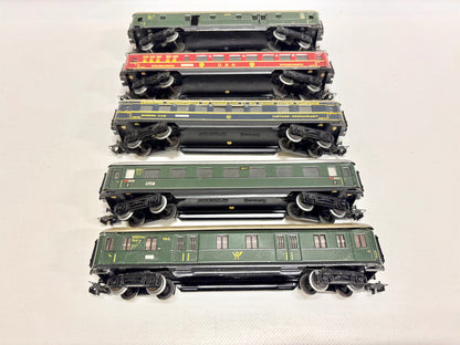 Märklin 346 5x Schürzenwagen Personenwagen 1950er Jahre DB AC H0
