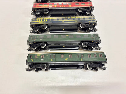 Märklin 346 5x Schürzenwagen Personenwagen 1950er Jahre DB AC H0