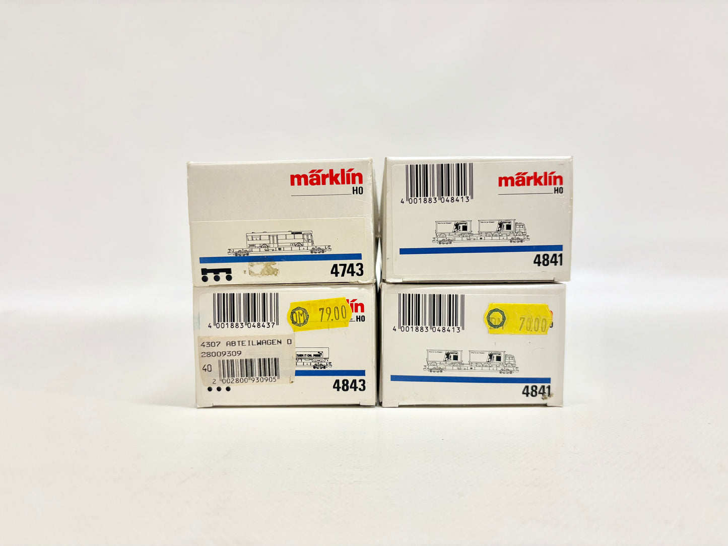 Märklin 4743 4843 4841 Wagen-Set Rollende Landstraße DB AC H0