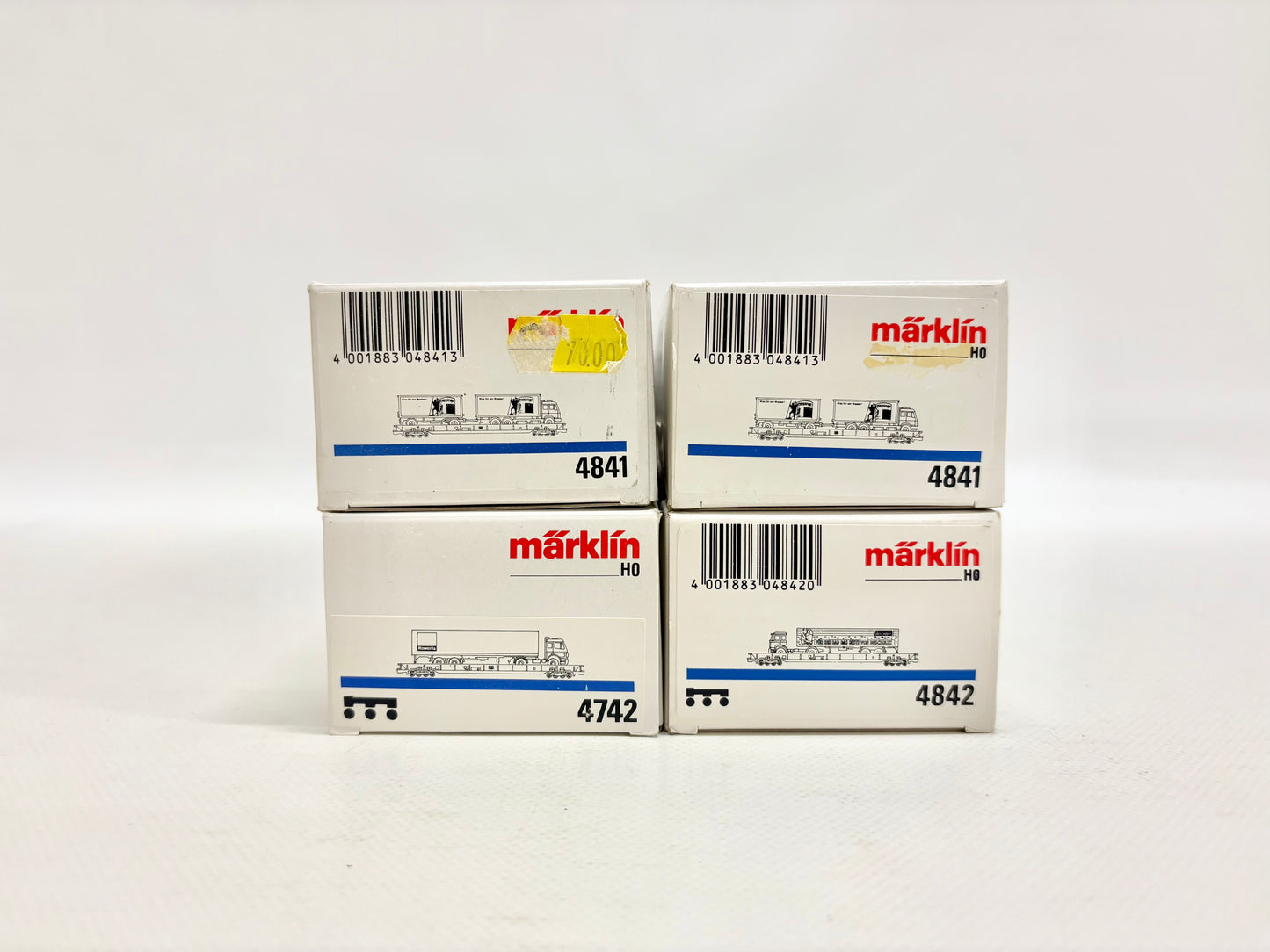 Märklin 4841 4742 4842 Wagen-Set Rollende Landstraße DB AC H0