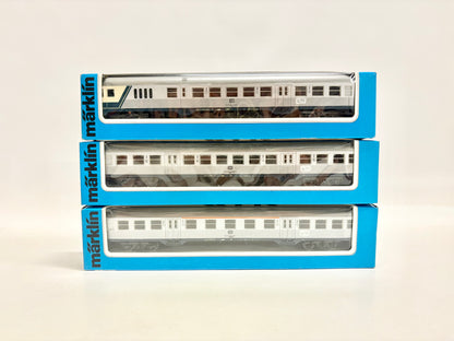 Märklin 4160 4159 4158 Wagen-Set Silberlinge inkl. Steuerwagen DB AC H0