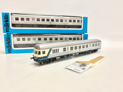 Märklin 4160 4159 4158 Wagen-Set Silberlinge inkl. Steuerwagen DB AC H0