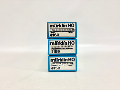 Märklin 4160 4159 4158 Wagen-Set Silberlinge inkl. Steuerwagen DB AC H0