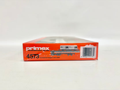 Primex 4573 *ungeöffnet* Containerwagen mit LKW AC H0