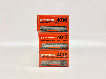 Primex 4015 4016 4017 *ungeöffnet* Silberlinge Personenwagen DB AC H0