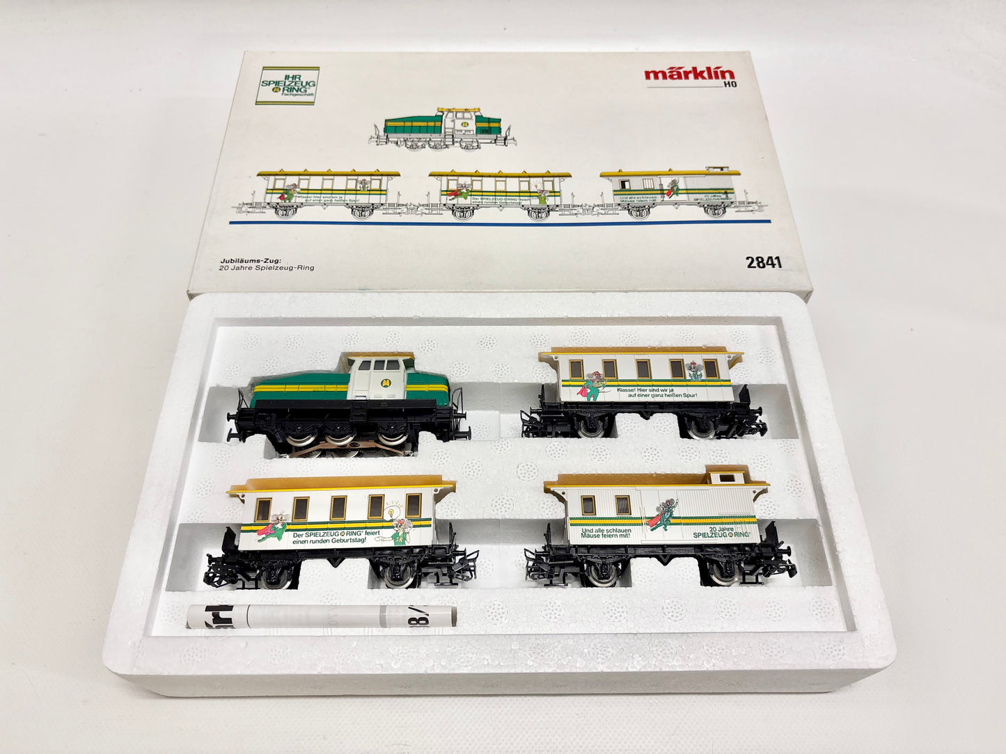 Märklin 2841 Zugpackung Jubiläumszug "20 Jahre Spielzeugring" DB AC H0
