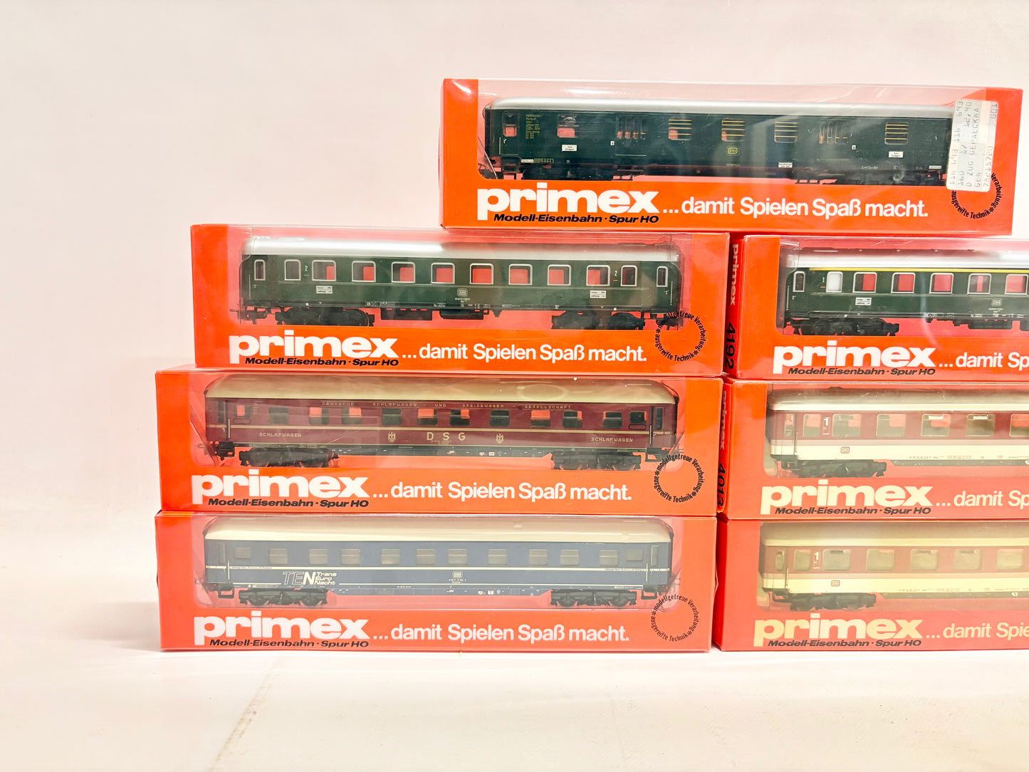 Primex 7x Personenwagen DB AC H0