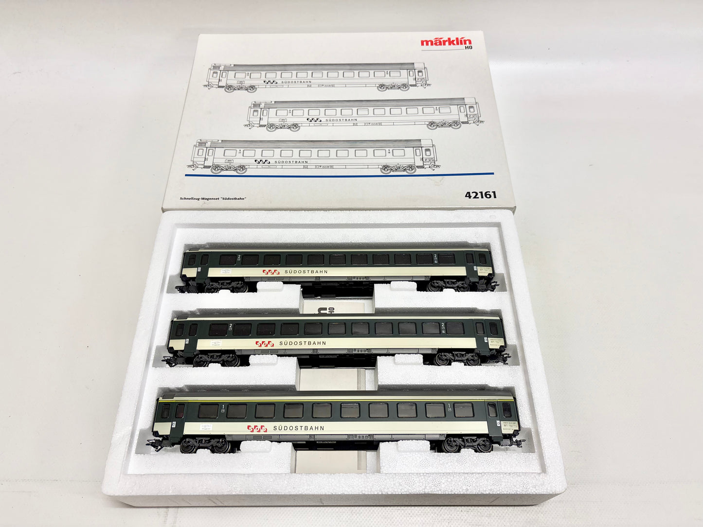 Märklin 42161 Wagen-Set Personenwagen Südostbahn SBB AC H0