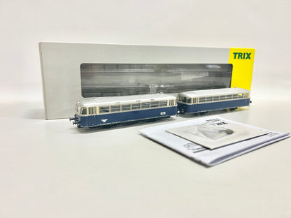 Trix 22799 DCC Digital + Sound Österreichischer Schienenbus Reihe 5081 mit Beiwagen H0