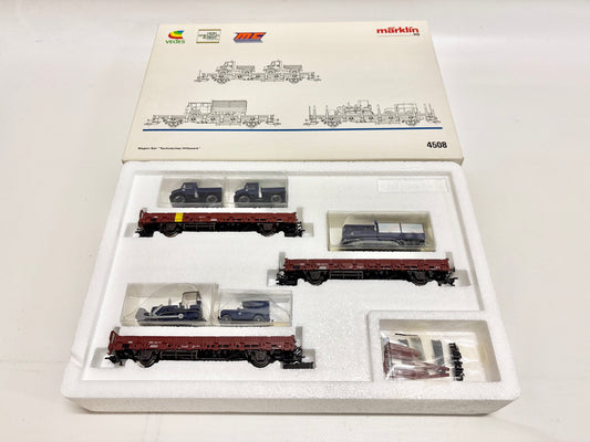Märklin 4508 Wagen-Set Technisches Hilfswerk DB AC H0