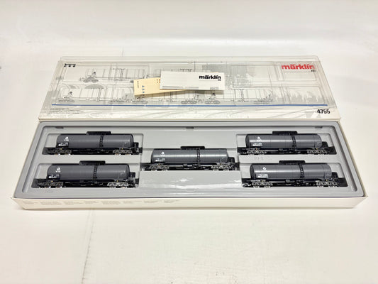 Märklin 4755 Wagen-Set Kesselwagen VTG DB AC H0