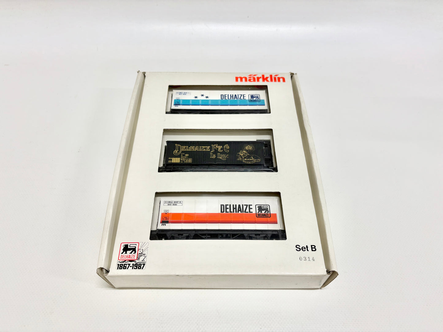Märklin 0314 Wagen-Set Delhaize Güterwagen AC H0