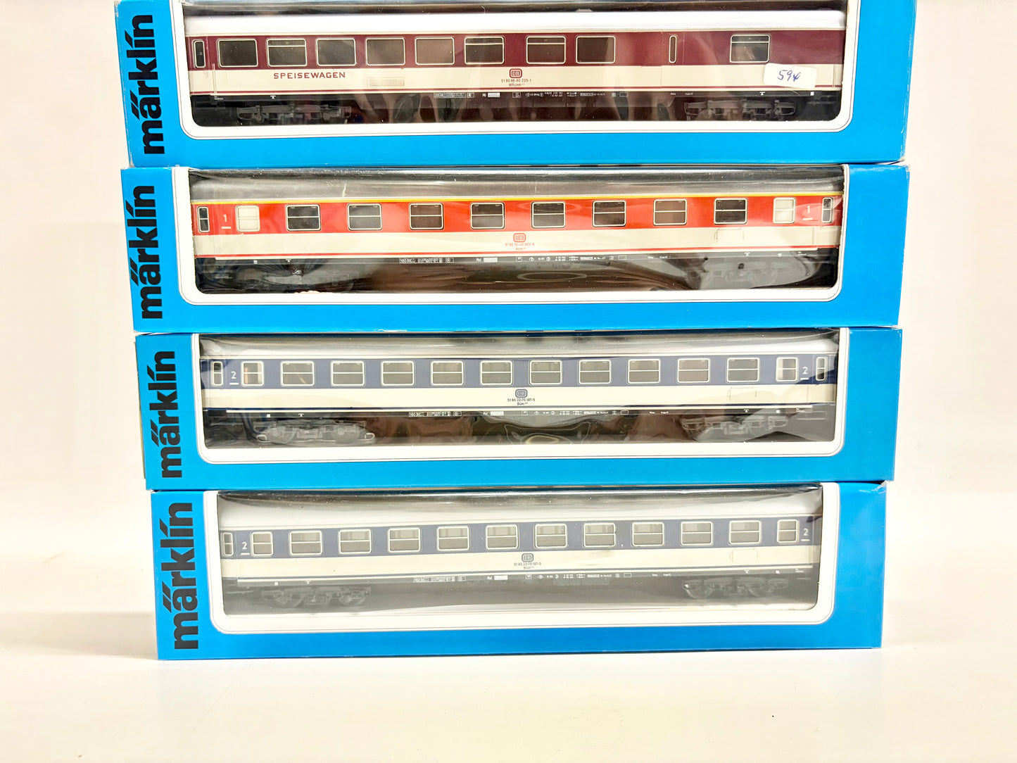 Märklin 4091 4094 4093 usw. Wagen-Set Schnellzugwagen DB AC H0