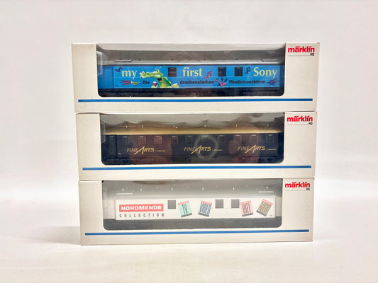 Märklin 45958 45959 45957 Werbewagen DB AC H0