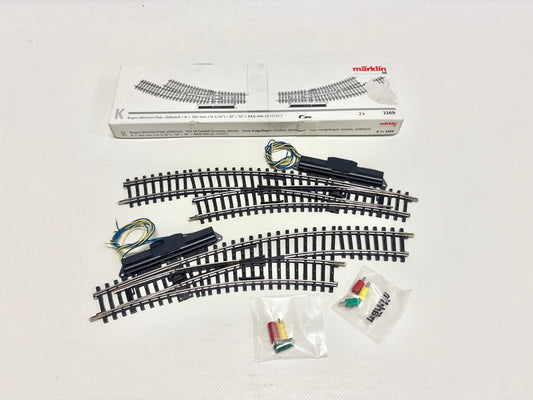 Märklin 2269 K-Gleise Bogenweichenpaar AC H0