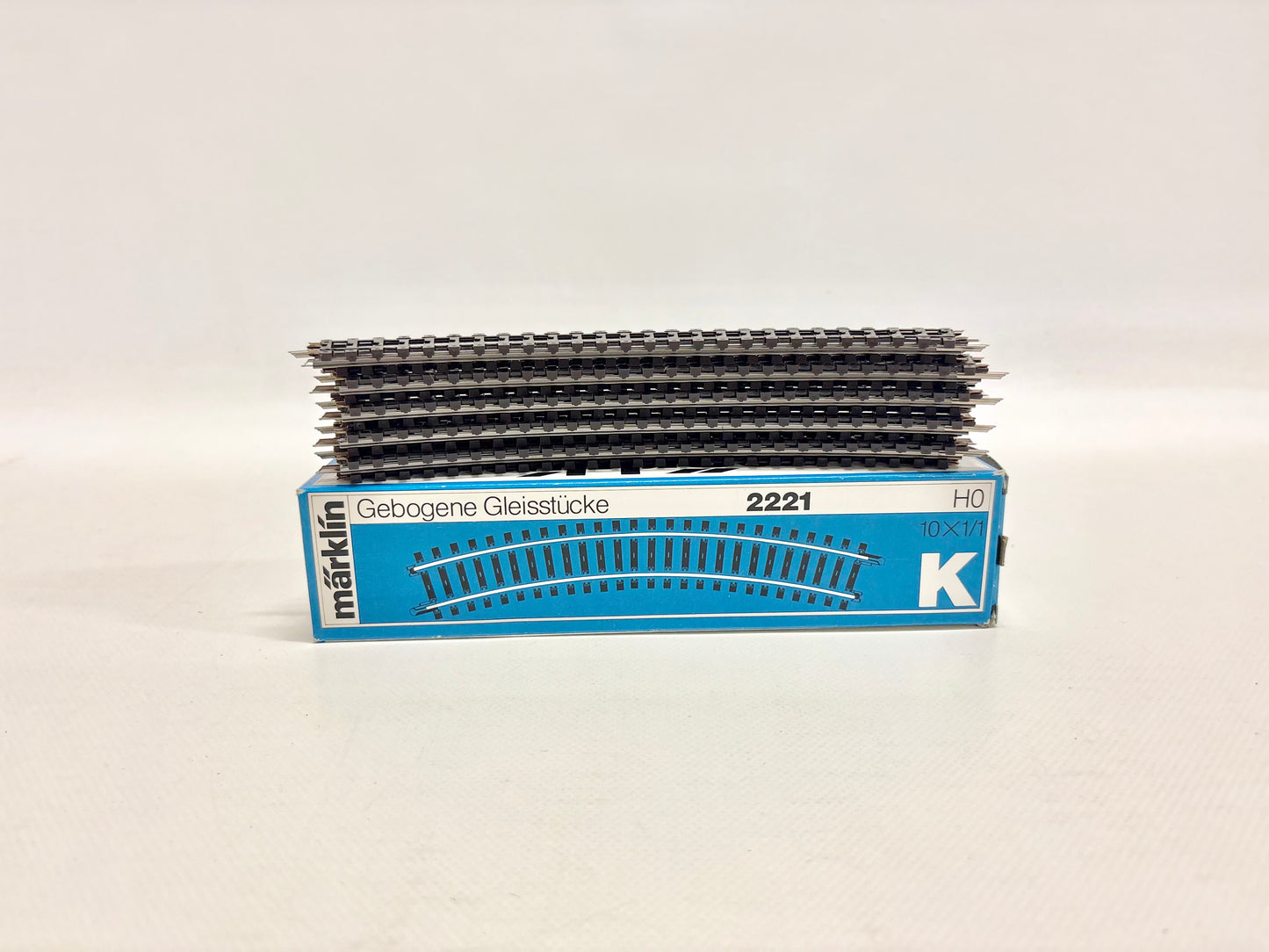 Märklin 2221 K-Gleise 10x gebogenes Gleisstück AC H0
