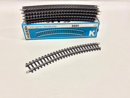 Märklin 2221 K-Gleise 10x gebogenes Gleisstück AC H0