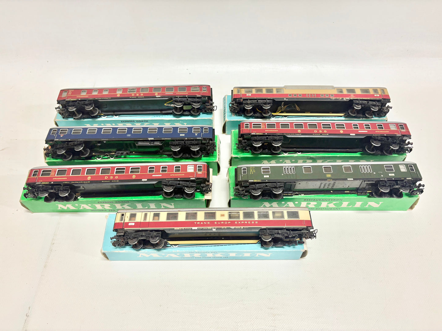Märklin 4022 4024 usw. Wagen-Set Personenwagen D-Zug Wagen Konvolut DB AC H0