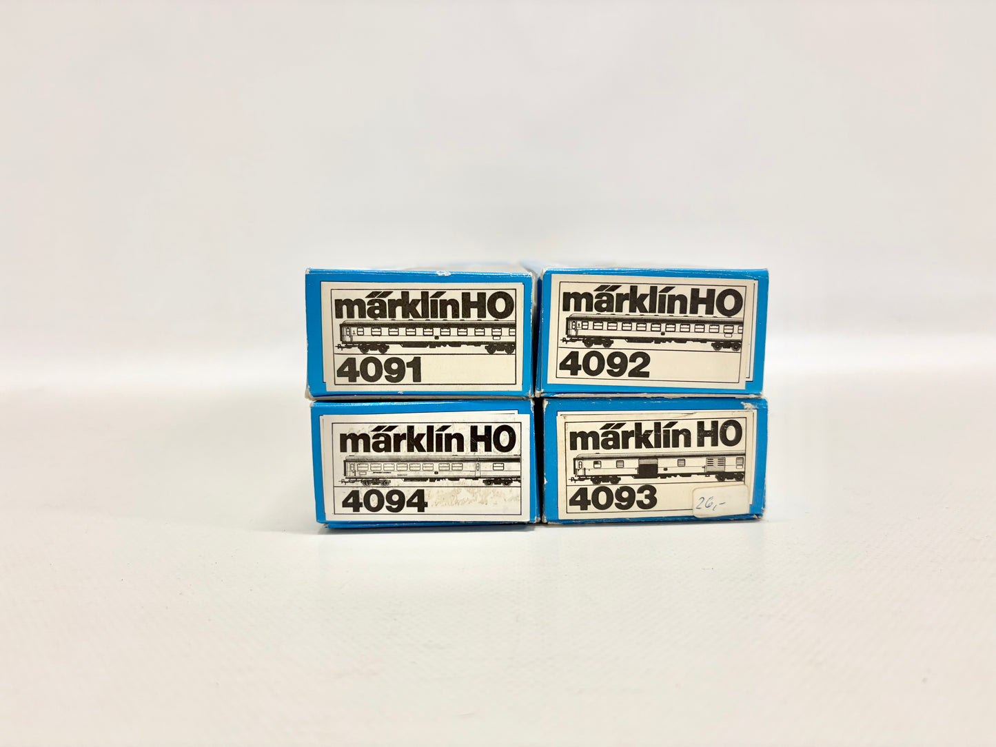Märklin 4091 4094 4092 4093 Personenwagen Schnellzugwagen Konvolut DB AC H0