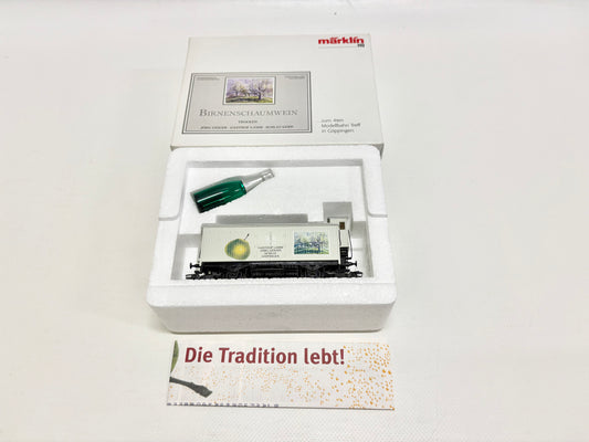 Märklin 48930 Gedeckter Güterwagen mit Bremserhaus Birnenschaumwein AC H0