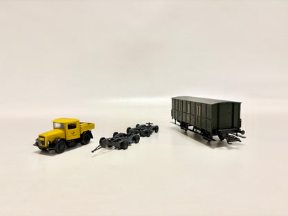 Märklin 45071 Postmuseumswagen Kalble mit Straßenroller DB AC H0