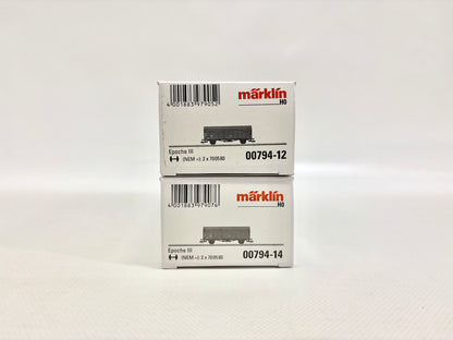Märklin 00794 2x Gedeckte Güterwagen DB AC H0