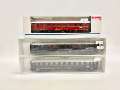 Märklin 3x F-Zug Personenwagen Konvolut DB AC H0
