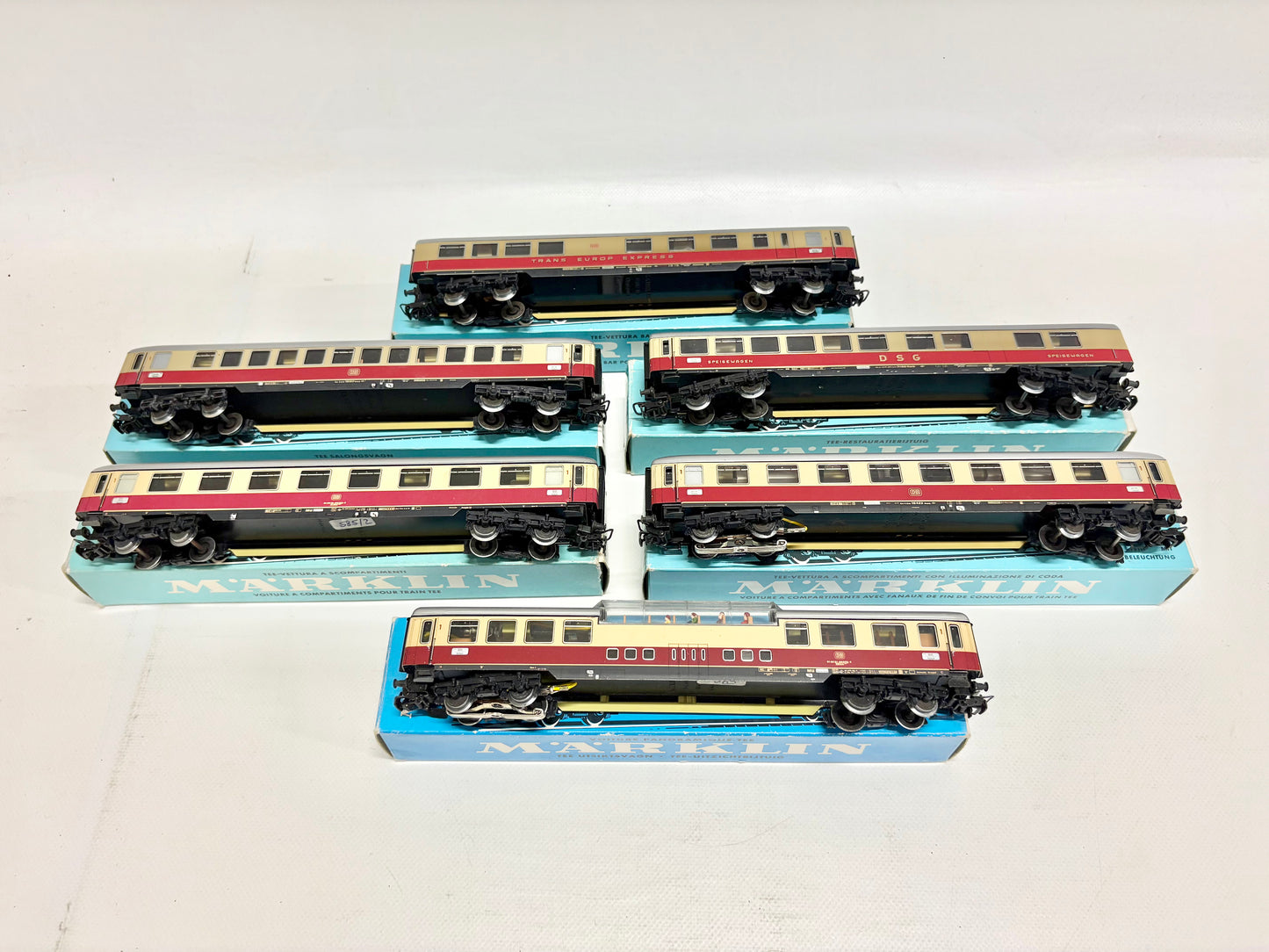 Märklin 4090 4088 4086 4087 4089 4085 Wagen-Set TEE Konvolut DB AC H0